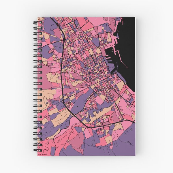 Item preview, Palermo Map Pattern in Purple & Pink designed and sold by PatternMaps.