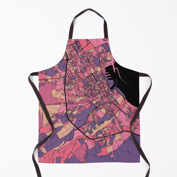 Item preview, Palermo Map Pattern in Purple & Pink designed and sold by PatternMaps.