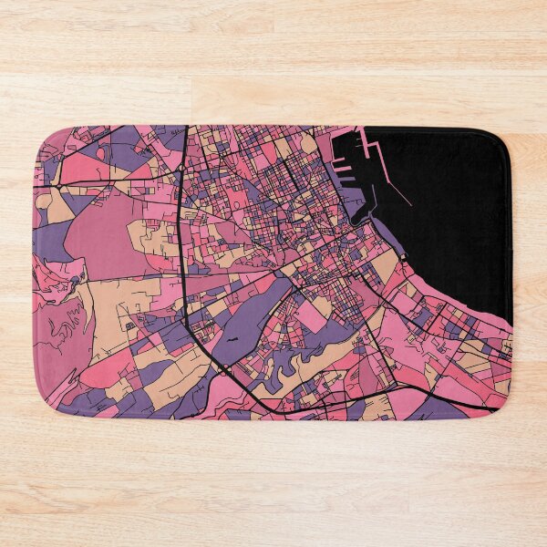 Item preview, Palermo Map Pattern in Purple & Pink designed and sold by PatternMaps.