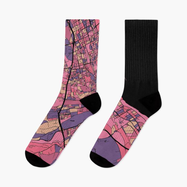 Item preview, Palermo Map Pattern in Purple & Pink designed and sold by PatternMaps.