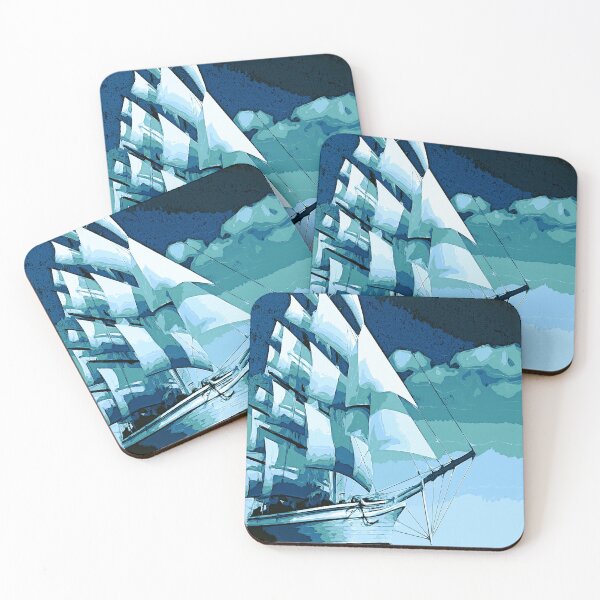 Item preview, Sailboat, color art designed and sold by artdragongift 15.