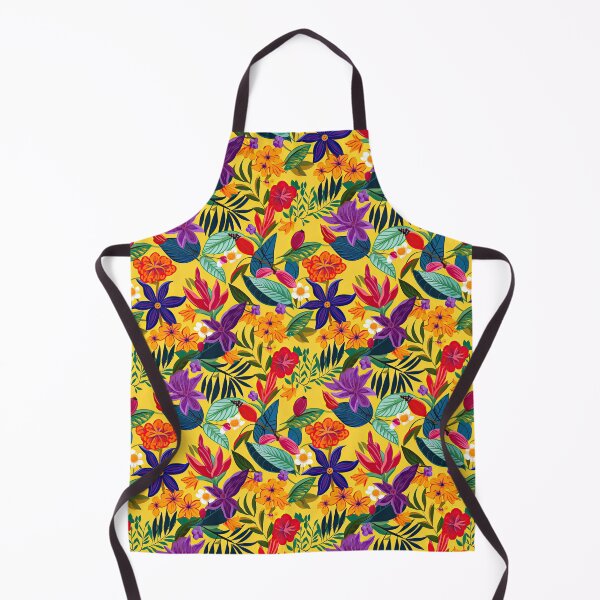 Item preview, A fun & colourful Caribbean Art Style Pattern Yellow designed and sold by azbondi.