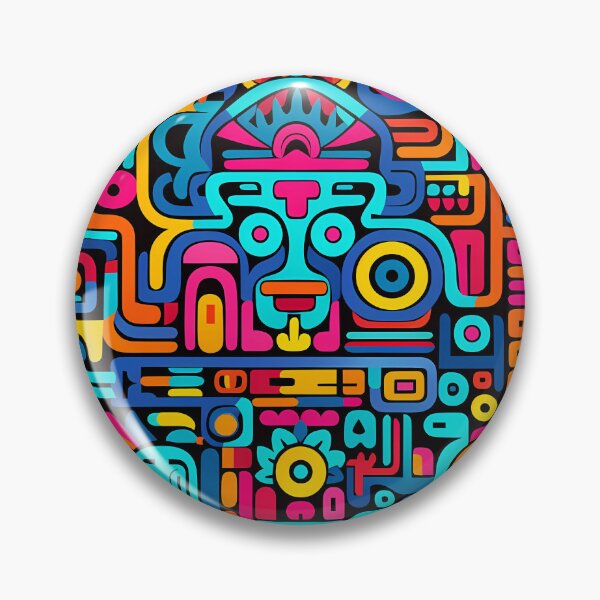 Item preview, "Colorful Maya Patterns in Pop Art Style" designed and sold by Art-Vortex-fr.