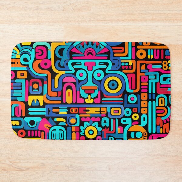 Item preview, "Colorful Maya Patterns in Pop Art Style" designed and sold by Art-Vortex-fr.