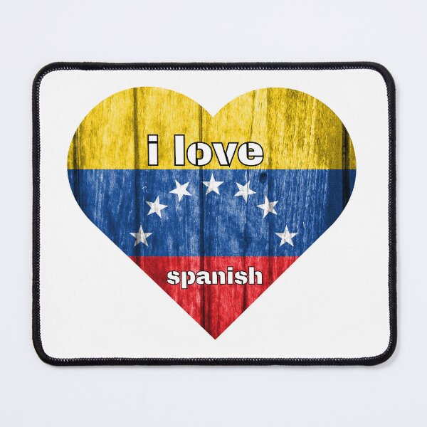 Item preview, i love spanish, heart with venezuelan flag designed and sold by language-des.