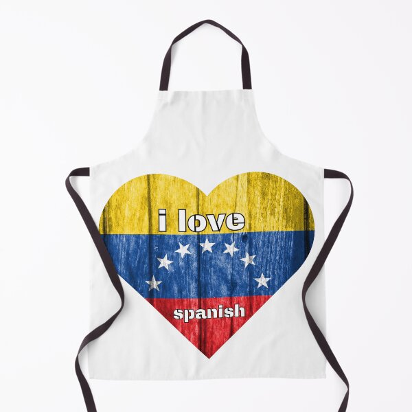 Artikelvorschau, Ich liebe Spanisch, Herz mit venezolanischen Flagge entworfen und verkauft von language-des.
