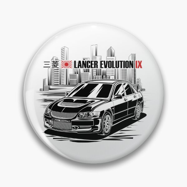Artikelvorschau, Lancer Evolution IX - Schwarzer Druck entworfen und verkauft von RAS-77.