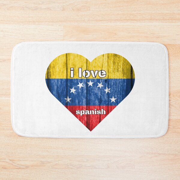Item preview, i love spanish, heart with venezuelan flag designed and sold by language-des.