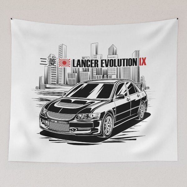 Item preview, Lancer Evolution IX - Black Print designed and sold by RAS-77.