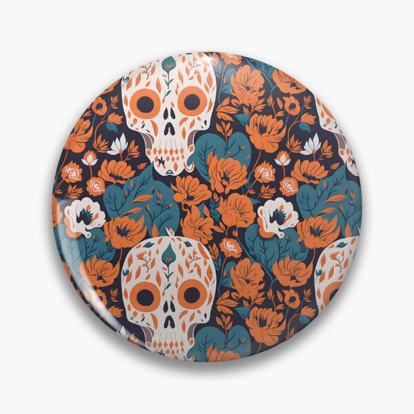 Item preview, Skull Flower Pattern Floral Elegance Revealed designed and sold by ngness.