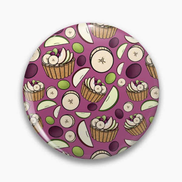 Item preview, Fruit Salad Tart Pattern (Red Violet) designed and sold by honeybeepaper.