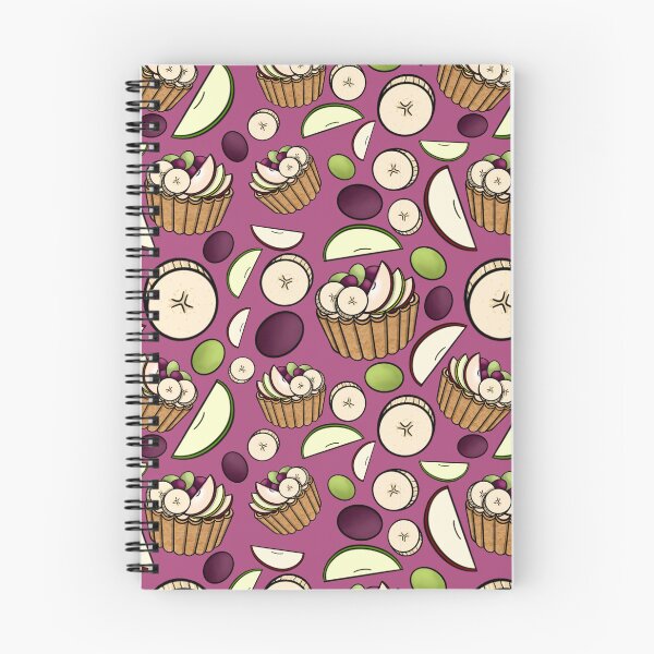Item preview, Fruit Salad Tart Pattern (Red Violet) designed and sold by honeybeepaper.