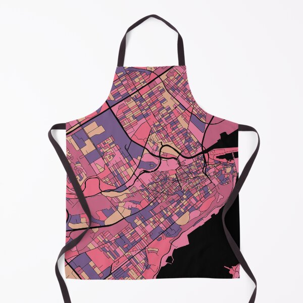 Item preview, Quebec City Map Pattern in Purple & Pink designed and sold by PatternMaps.