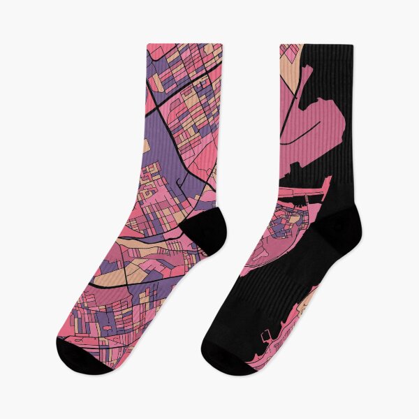 Item preview, Quebec City Map Pattern in Purple & Pink designed and sold by PatternMaps.
