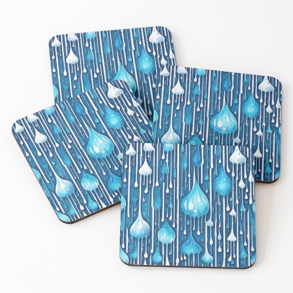 Item preview, Blue Rain Drops designed and sold by Printsalotl.