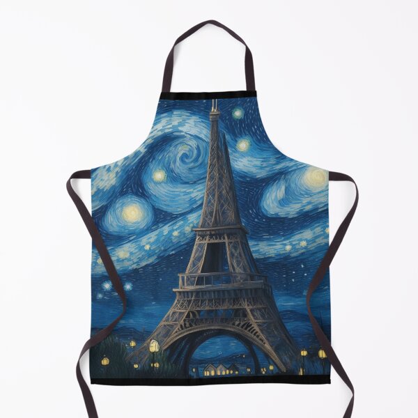Item preview, Starry night in Paris Van Gogh Starry Night Eiffel Tower designed and sold by Vangoholic.