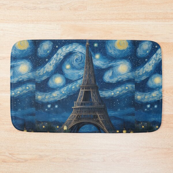 Item preview, Starry night in Paris Van Gogh Starry Night Eiffel Tower designed and sold by Vangoholic.