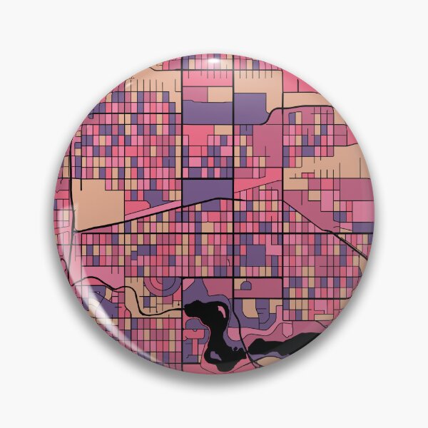 Artikelvorschau, Regina-Kartenmuster in Lila und Rosa entworfen und verkauft von PatternMaps.
