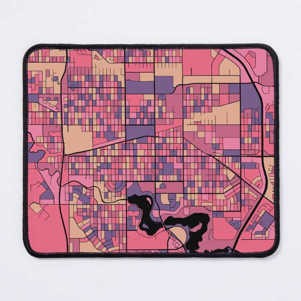 Item preview, Regina Map Pattern in Purple & Pink designed and sold by PatternMaps.