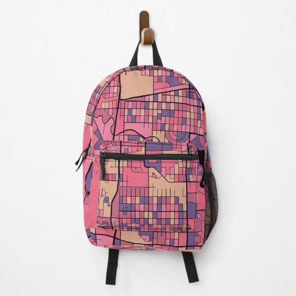 Item preview, Regina Map Pattern in Purple & Pink designed and sold by PatternMaps.