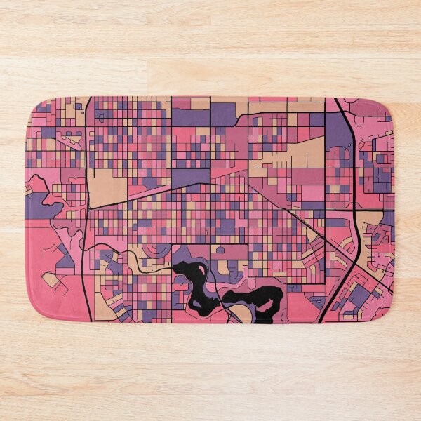 Item preview, Regina Map Pattern in Purple & Pink designed and sold by PatternMaps.