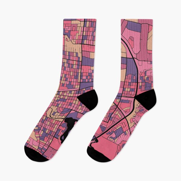 Item preview, Regina Map Pattern in Purple & Pink designed and sold by PatternMaps.