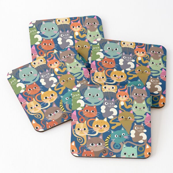 Item preview, Seamless Pattern Cat designed and sold by deviatepolo.