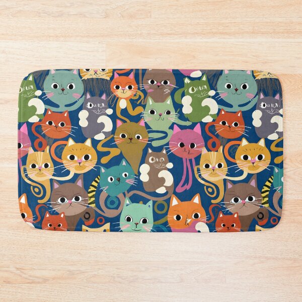 Item preview, Seamless Pattern Cat designed and sold by deviatepolo.