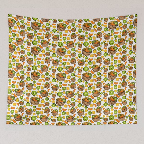 Item preview, Tropical Tart Pattern (White) designed and sold by honeybeepaper.