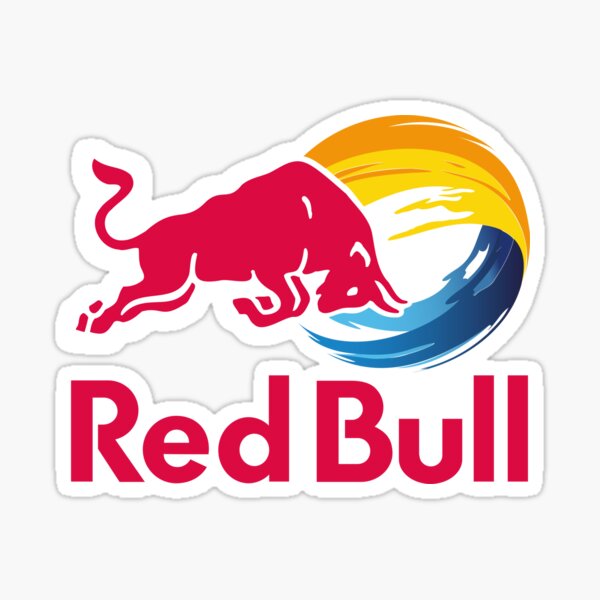 Sticker Red Bull en couleurs pour Baril