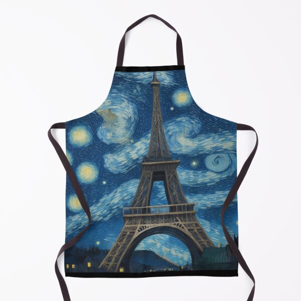 Item preview, Starry night in Paris Van Gogh Starry Night Eiffel Tower designed and sold by Vangoholic.