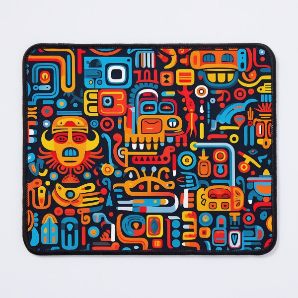 Item preview, "Colorful Maya Patterns in Pop Art Style" designed and sold by Art-Vortex-fr.