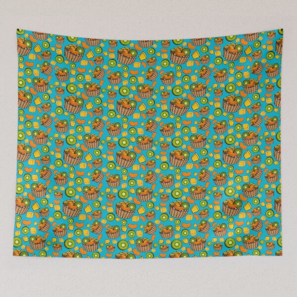 Item preview, Tropical Tart Pattern (Turquoise) designed and sold by honeybeepaper.