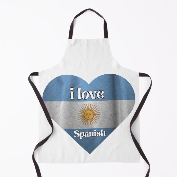 Item preview, i love spanish, heart with flag of argentina designed and sold by language-des.