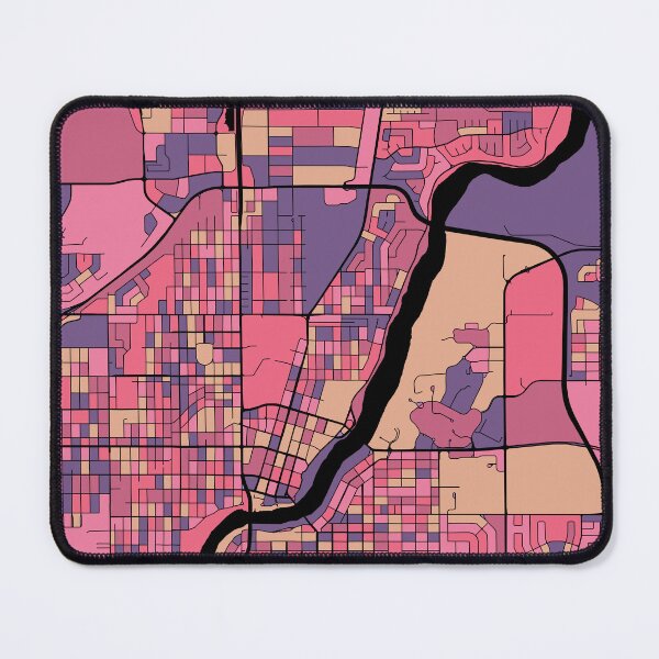 Item preview, Saskatoon Map Pattern in Purple & Pink designed and sold by PatternMaps.