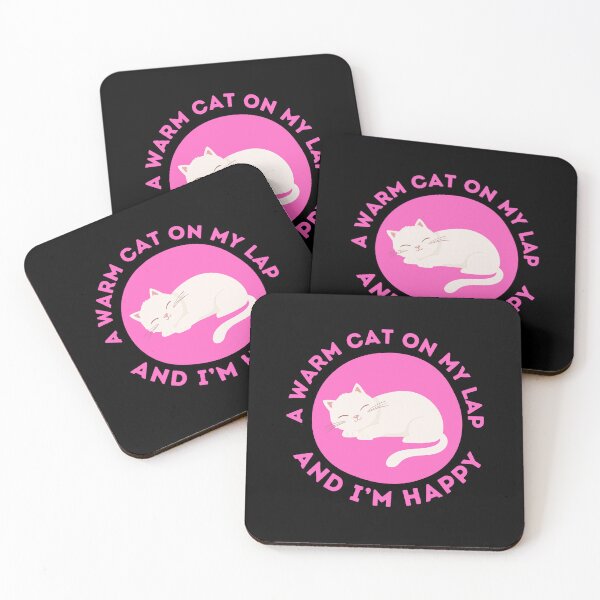 Item preview, A Warm Cat On My Lap And I'm Happy - Cat, Kittens, Happiness, Positivity Quotes and Jokes designed and sold by ethanzakicab.