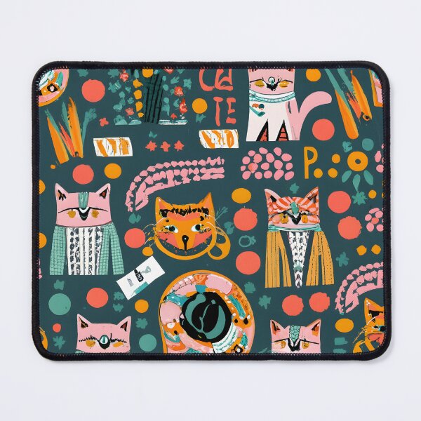 Item preview, Seamless Pattern Cat designed and sold by deviatepolo.