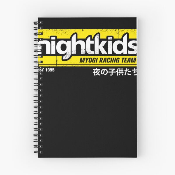 Item preview, Inicial D - Camiseta Nightkids (blanca) designed and sold by KoleCastillo.