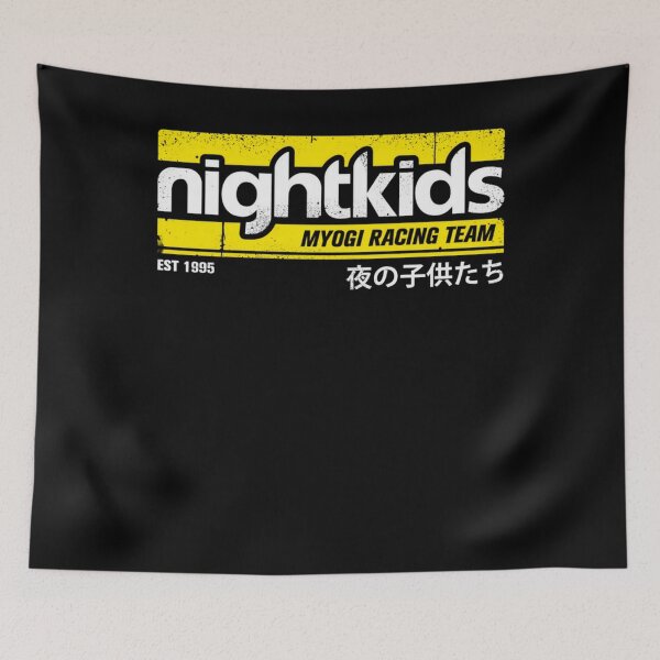 Item preview, Initial D - Nightkids Tee (white) designed and sold by KoleCastillo.