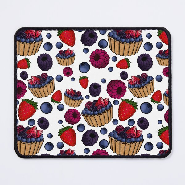 Item preview, Berry Sweet Tart Pattern (White) designed and sold by honeybeepaper.