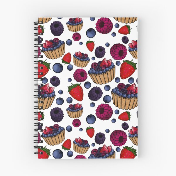 Item preview, Berry Sweet Tart Pattern (White) designed and sold by honeybeepaper.
