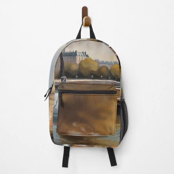 Item preview, Paris painting of a boat on the river Seine designed and sold by JackFreestone.