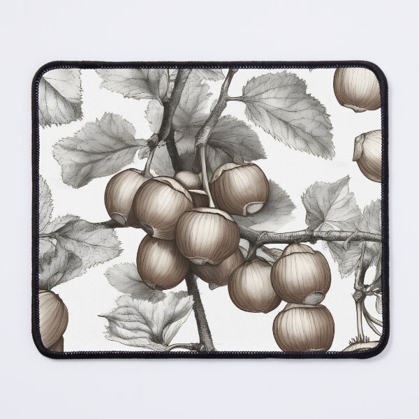 Item preview, Hazel leaves and nuts minimalist pattern designed and sold by Edith Leyster.