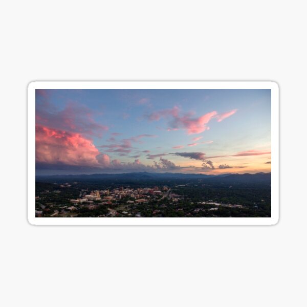 Asheville Delightful Dusk! Sticker