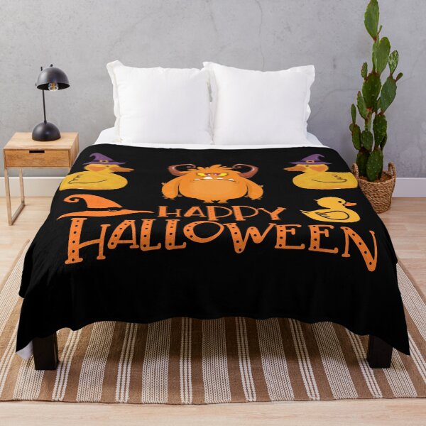 Item preview, Witch Ducks and Monster - Happy Halloween designed and sold by DavidsDucks.