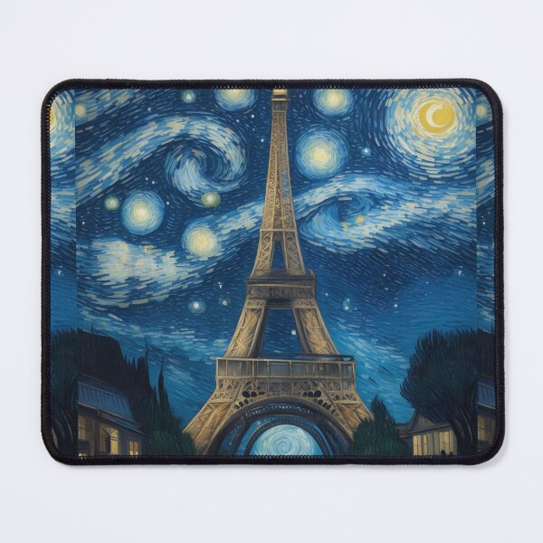 Item preview, Starry night in Paris Van Gogh Starry Night Eiffel Tower designed and sold by Vangoholic.