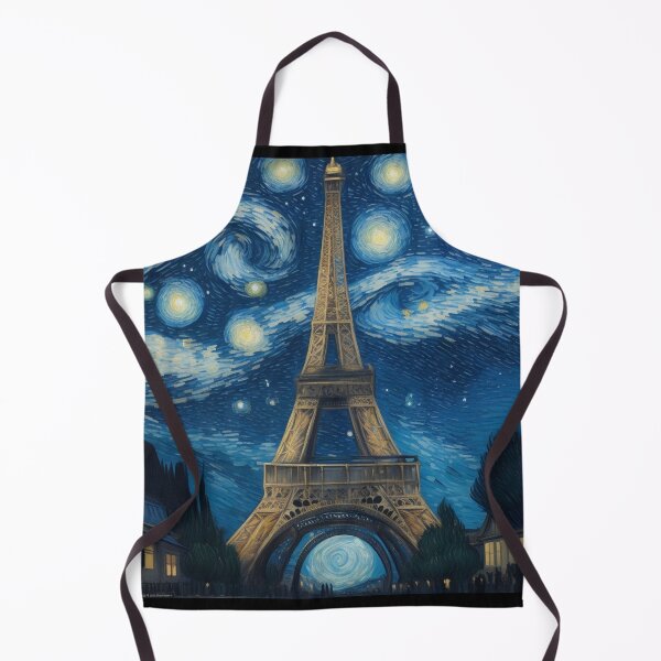 Item preview, Starry night in Paris Van Gogh Starry Night Eiffel Tower designed and sold by Vangoholic.