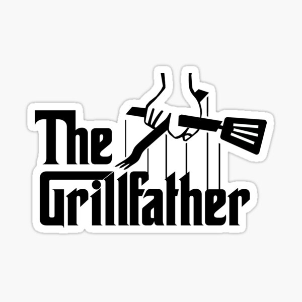 The Grillfather godfather parody funny grilling gift Sticker