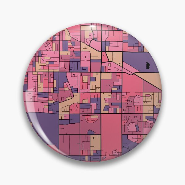 Item preview, Surrey Map Pattern in Purple & Pink designed and sold by PatternMaps.