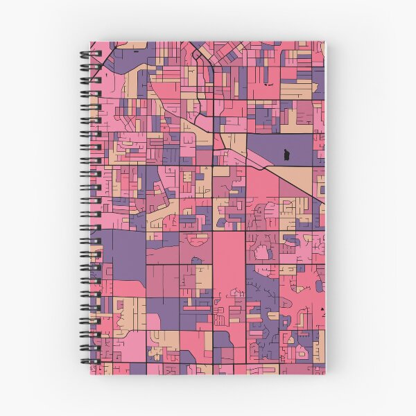 Item preview, Surrey Map Pattern in Purple & Pink designed and sold by PatternMaps.